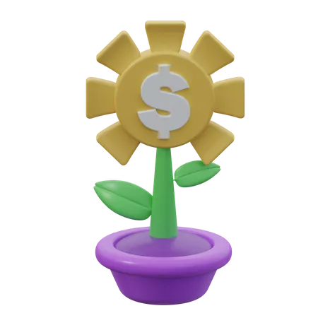 Money Growth  3D Icon