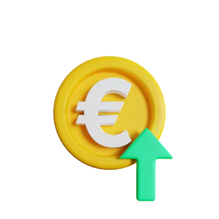 Euro Money Rate High 3D Icon