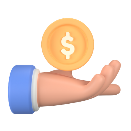 Money hand  3D Icon