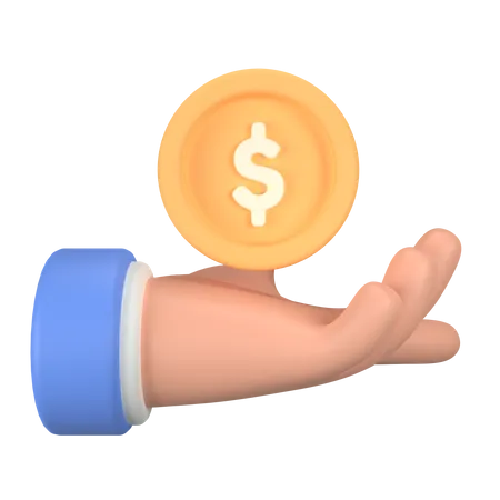 Money hand  3D Icon