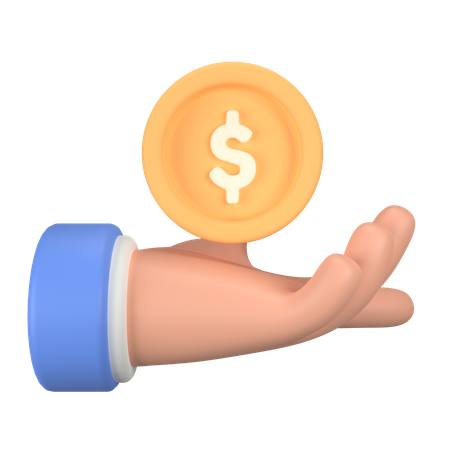 Money hand  3D Icon