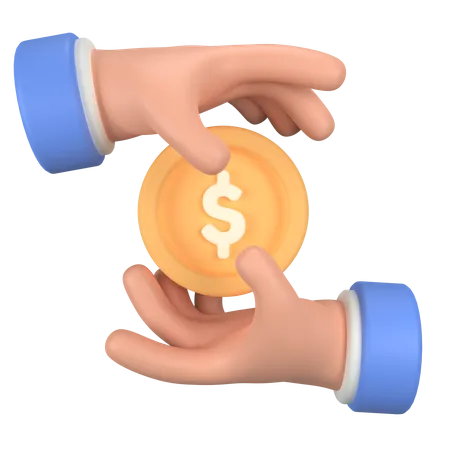 Money hands  3D Icon