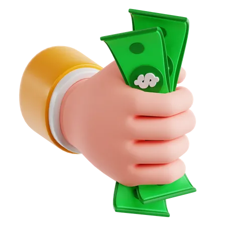 Money Holding  3D Icon
