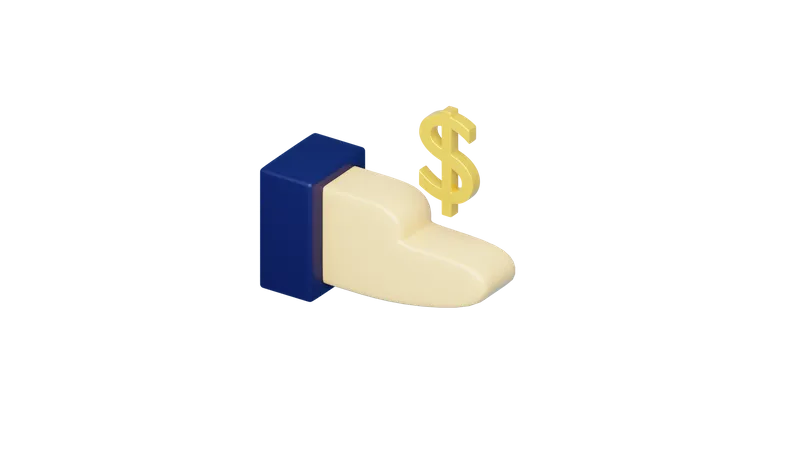 Money In Hand  3D Icon