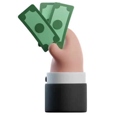 Money In Hand  3D Icon