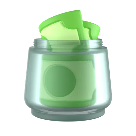 Money In Jar  3D Icon