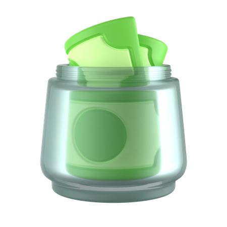 Money In Jar  3D Icon