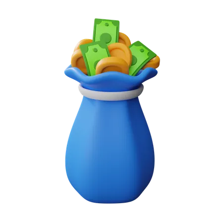 Money In Sacks Download This Item Now 3D Icon