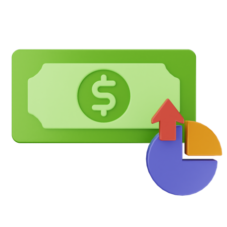 Money Increase  3D Icon