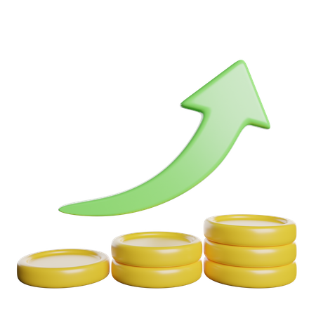 Money Increase  3D Icon