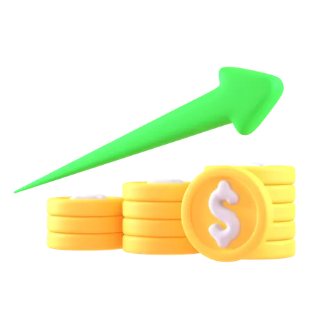 3 D Illustration Economic Recovery 3D Icon