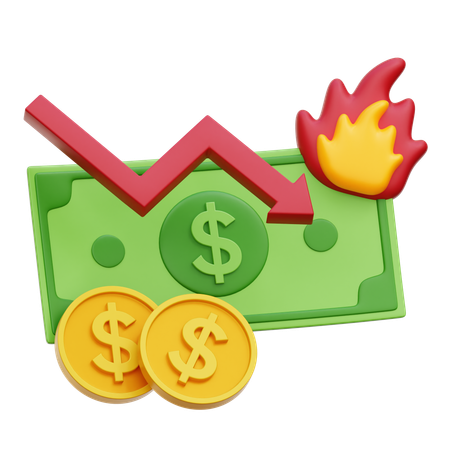 Money Inflation  3D Icon