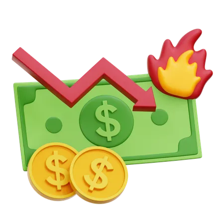 Money Inflation  3D Icon