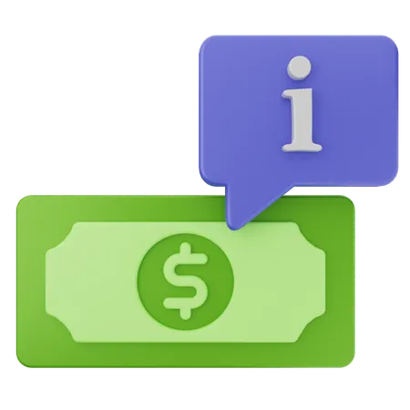 Money Information  3D Icon