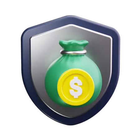 Money insurance  3D Icon