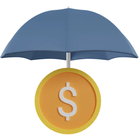 Money insurance  3D Icon