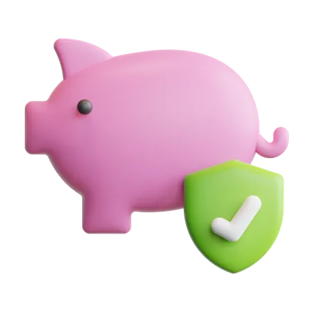 Money Insurance  3D Icon