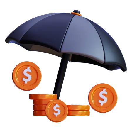 Money Insurance  3D Icon