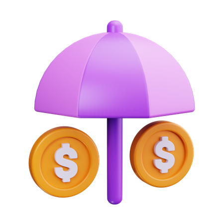 Money Insurance  3D Icon