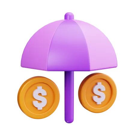 Money Insurance  3D Icon