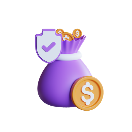 Money Insurance  3D Icon