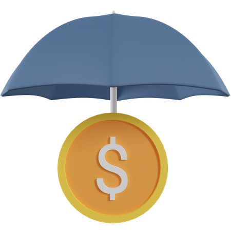 Money insurance 3D Icon