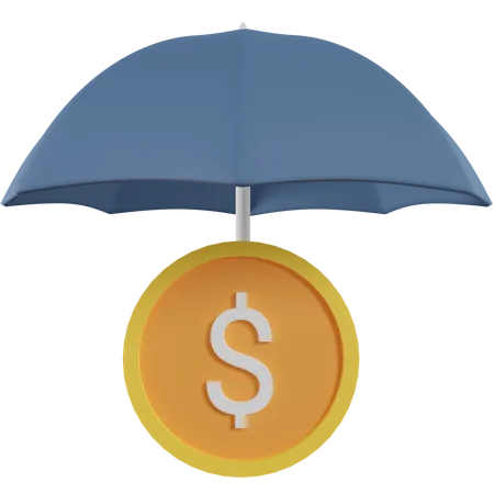 Money insurance 3D Icon