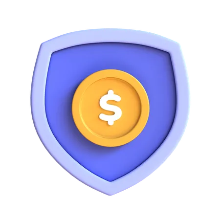 Money Insurance In 3 D Illustration 3D Icon