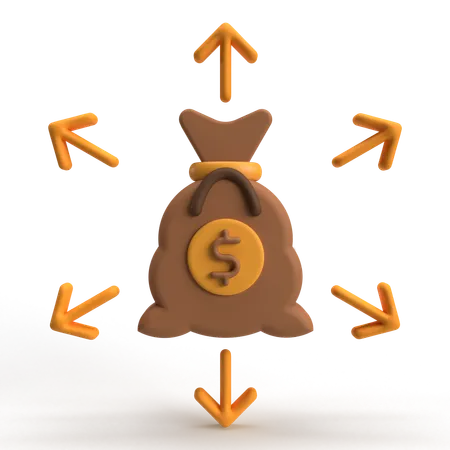 Money Invest  3D Icon