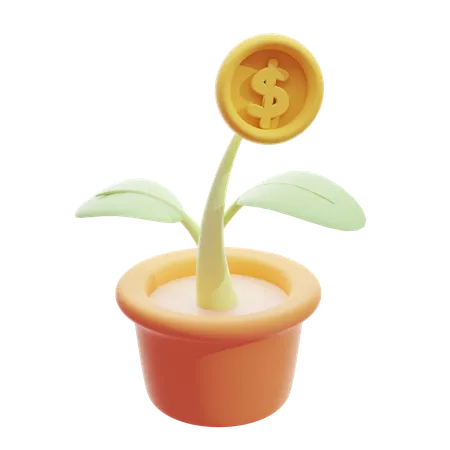 Money Investment 3 D Icon 3D Icon