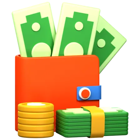 Money Investment 3 D Icon Illustration 3D Icon