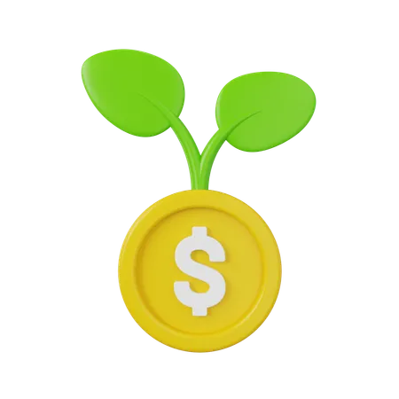 Money Investment  3D Icon