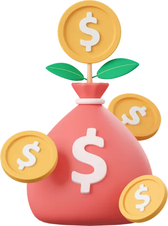 Money Investment  3D Icon