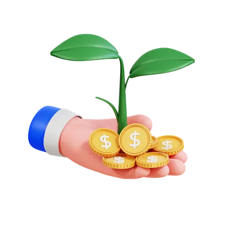 Money Investment  3D Icon