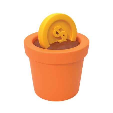 Money Investment  3D Icon