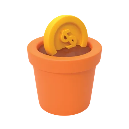 Money Investment  3D Icon