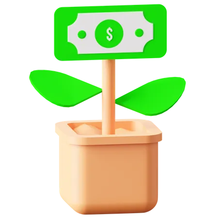 Money Investment  3D Icon