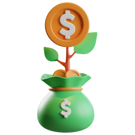 Money Investment 3D Icon