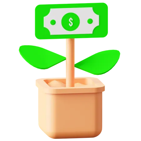 Money Investment 3D Icon
