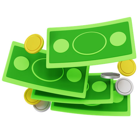 Money Investment Growth  3D Icon