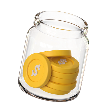 Money Jar  3D Icon