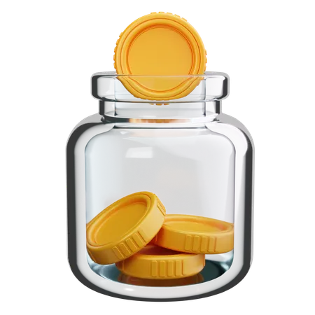 Money Jar  3D Icon