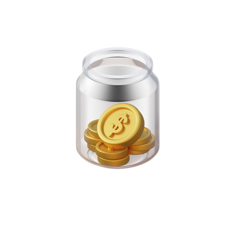 Money Jar  3D Icon