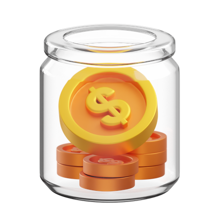 Money Jar  3D Icon