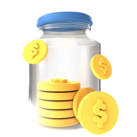 Money Jar  3D Icon