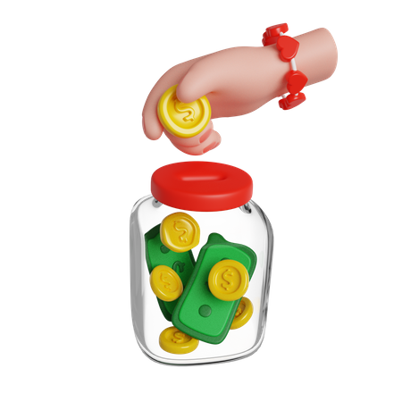 Money Jar  3D Icon
