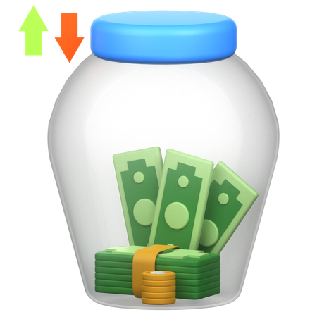 Money Jar  3D Icon