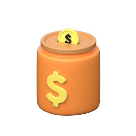 Money Jar  3D Icon