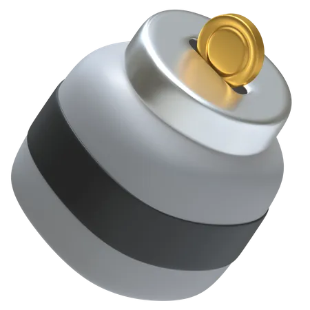 Coin Jar Or Money Jaricon 3D Icon