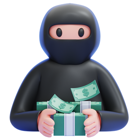 Money Launderer  3D Icon